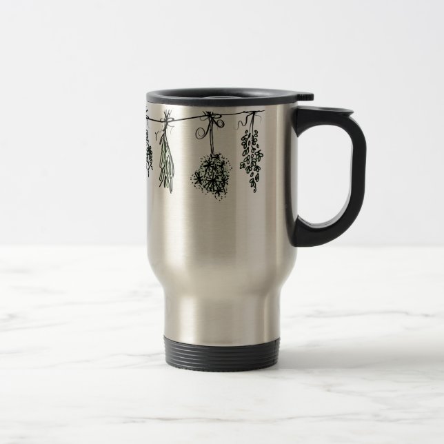 Mug De Voyage Jardin Herbes dill basilic origan thym sauge (Droit)