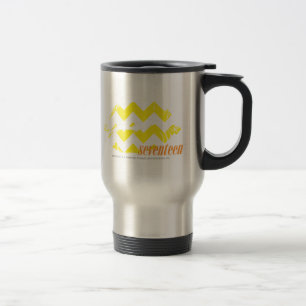 Mug De Voyage Jaune de zigzag
