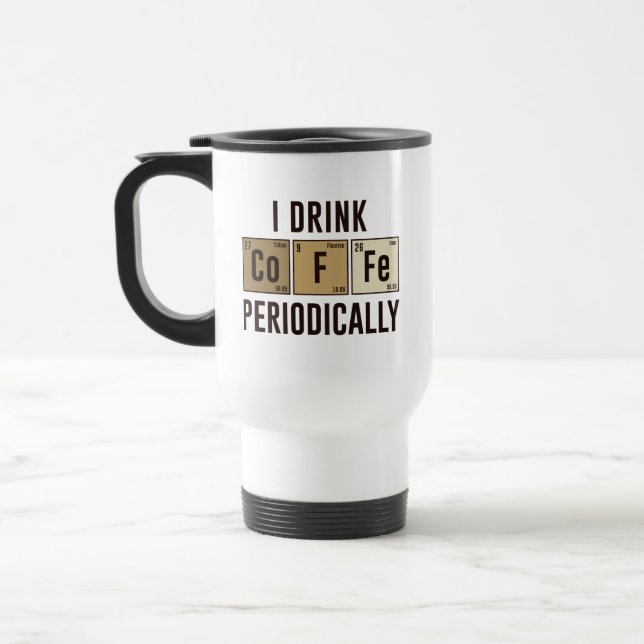 Mug De Voyage Je Bois Du Café Périodiquement (Gauche)