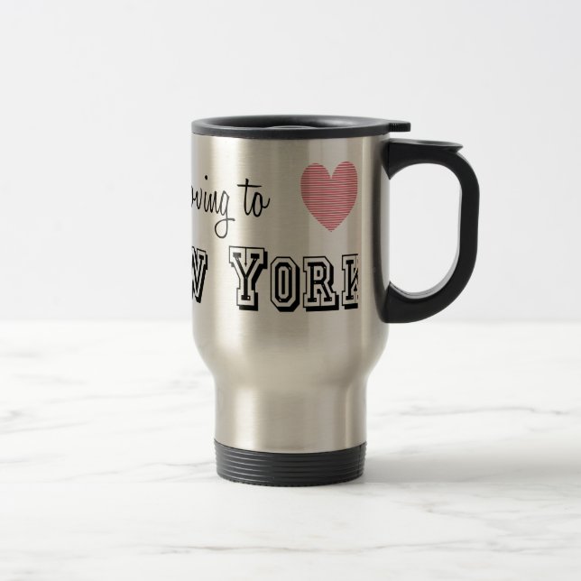Mug De Voyage Je déménage à New York (Droit)