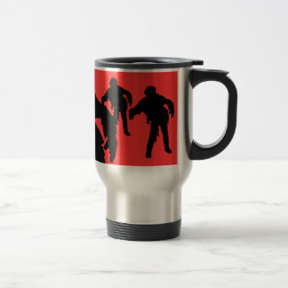 Mug De Voyage Je me casse pour les silhouettes noires de zombis