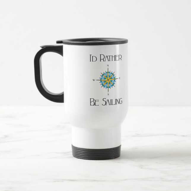 Mug De Voyage Je préfère faire de la voile (Gauche)