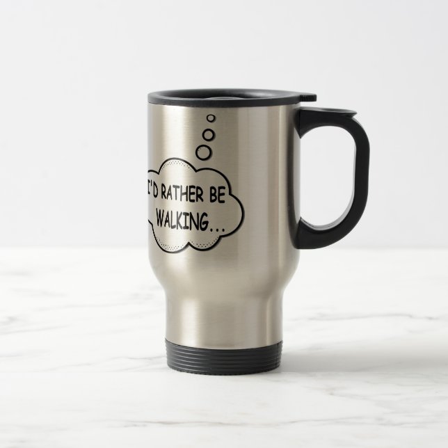 Mug De Voyage Je préfère marcher (Droit)