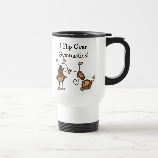 Mug De Voyage Je renverse au-dessus de la gymnastique (Droite)