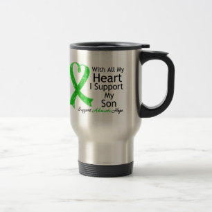 Mug De Voyage Je soutiens mon fils tout mon coeur