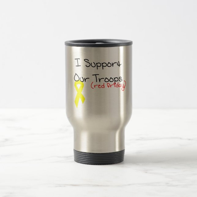 Mug De Voyage Je soutiens nos troupes (Centre)
