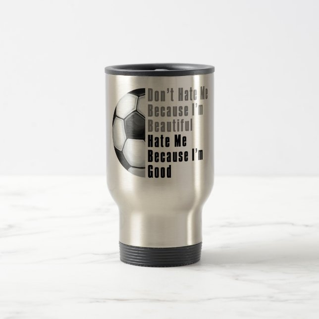 Mug De Voyage Je Suis Belle Balle De Football (Centre)