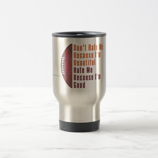 Mug De Voyage Je Suis Belle Mon Bon Football (Centre)