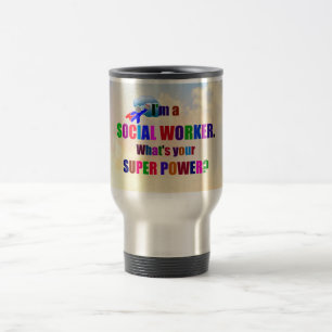 Mug De Voyage "Je suis travailleur social" design populaire,