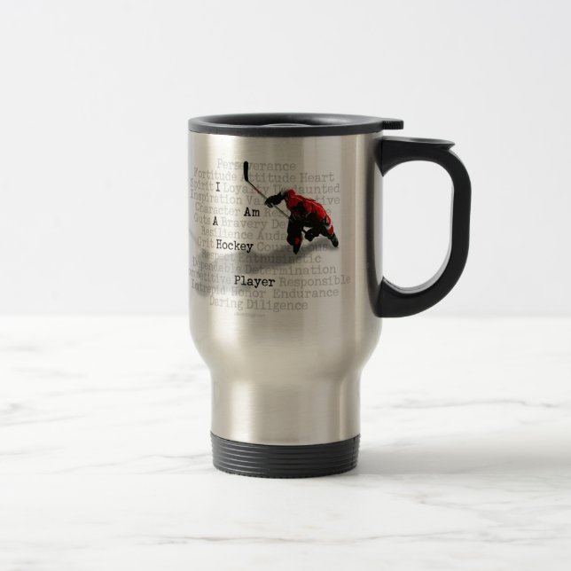 Mug De Voyage Je suis un joueur de hockey (Droit)