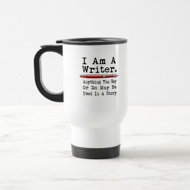 Mug De Voyage Je Suis Une Écrivaine Écrivaine Auteur (Gauche)