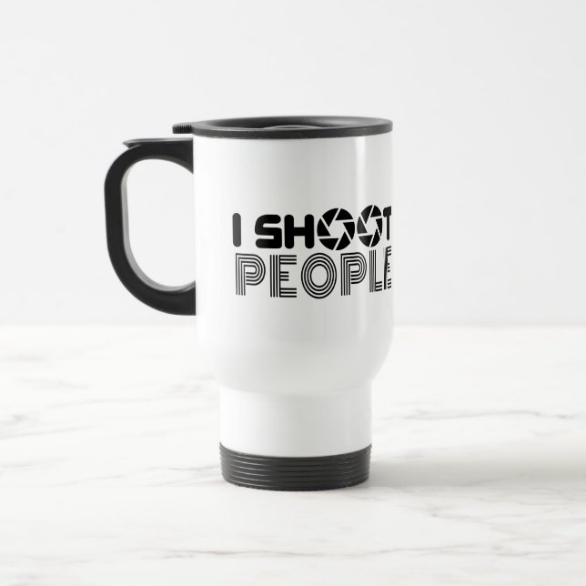 Mug De Voyage Je tourne des gens amusants photographe amoureux c (Gauche)