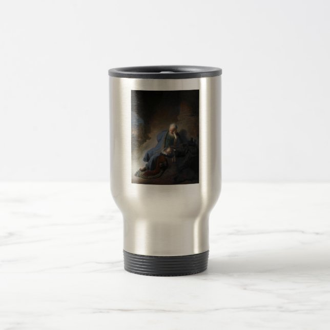 Mug De Voyage Jeremiah Lamenting sur la chute de Jérusalem, Remb (Centre)