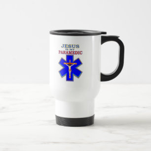 MUG DE VOYAGE JÉSUS EST MON PARAMEDIQUE