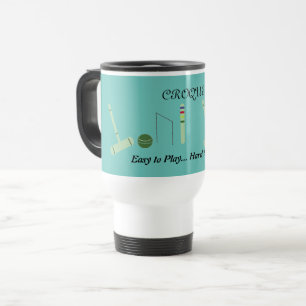 Mug De Voyage Jeu de croquet sur pelouse avec dicton