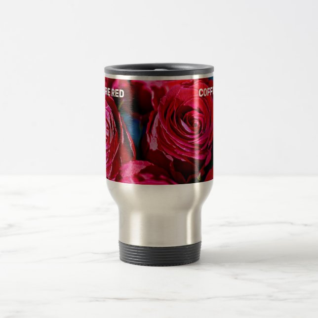 Mug De Voyage Joli Ensemble De Roses Rouges (Centre)