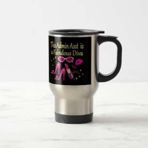 MUG DE VOYAGE JOLIE ROSE ADMIN ASST DIVA DESIGN