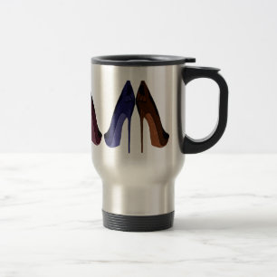 Mug De Voyage Jolies chaussures toutes dans un art de rangée