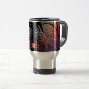 Mug De Voyage Jonglage Abstrait Moderne Fantaisie Art Fractal
