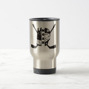 Mug De Voyage Joueur de hockey personnaliser