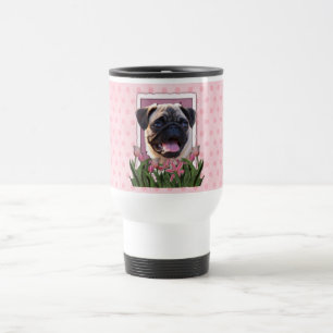 Mug De Voyage Jour de mères - tulipes roses - carlin