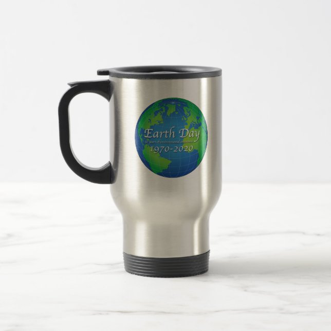 Mug De Voyage Jour des terres 50 Anniversaire 2020 (Gauche)