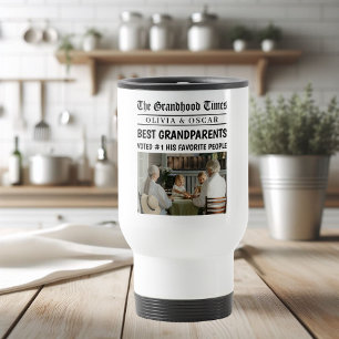 Mug De Voyage Journal personnalisé   Meilleur cadeau grand-paren