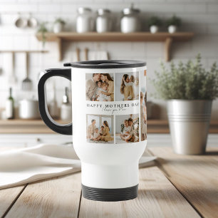 Mug De Voyage Joyeuse photo de la fête des mères   Je t'aime mam