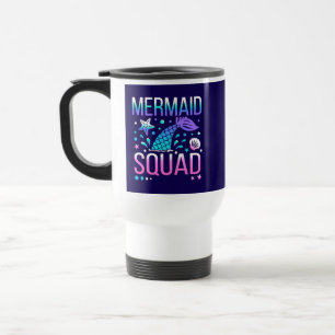 Mug De Voyage Joyeux Anniversaire Équipe de sirène 68296
