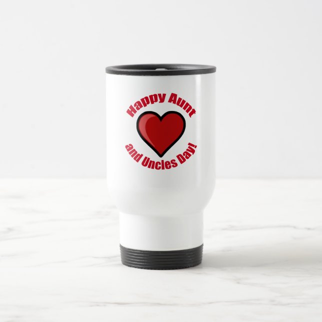 Mug De Voyage Joyeux Jour des Tantes et des oncles ! (Centre)