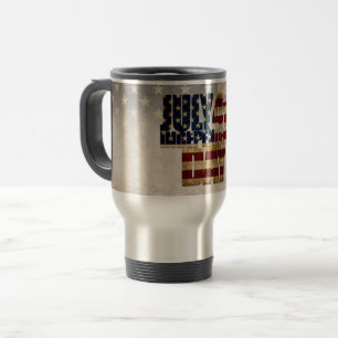 Mug De Voyage Juillet 4 Jour de l'Indépendance Conception du dra