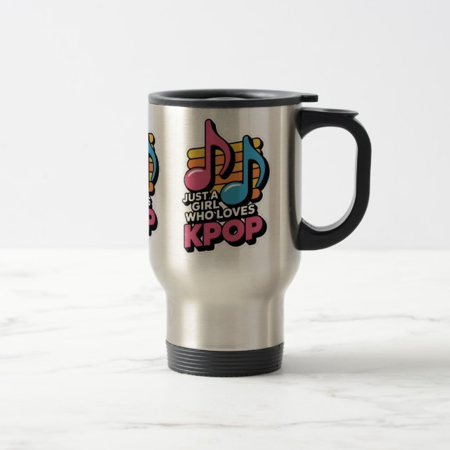 Mug De Voyage Juste une fille qui aime Kpop (Droit)