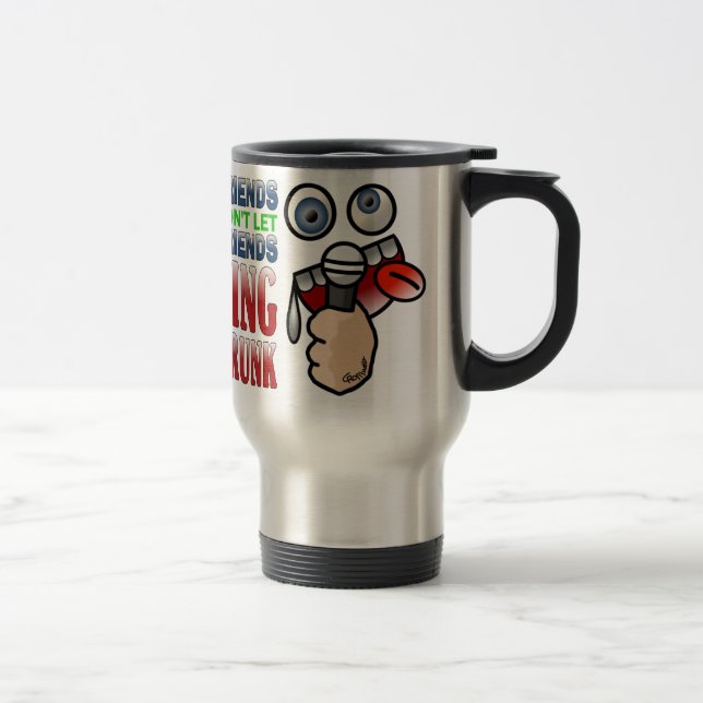 Mug De Voyage Karaoke ivre (Droit)