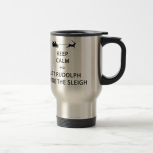 Mug De Voyage Keep Calm Let Rudolph Guide Sleigh
