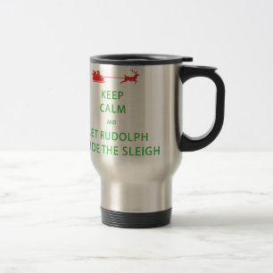 Mug De Voyage Keep Calm Let Rudolph Guide Sleigh