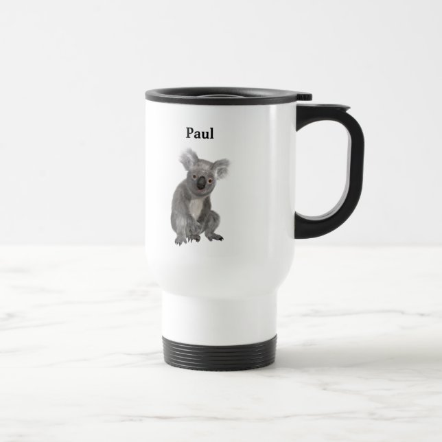 Mug De Voyage Koala personnalisé (Droite)
