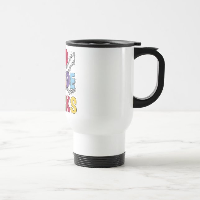 Mug De Voyage La 3ème catégorie multicolore bascule des T-shirts (Droite)