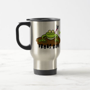 Mug De Voyage La grenouille règle drôle dessin de grenouille ver