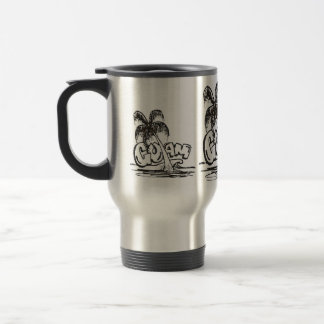 Mug De Voyage la Guam dans noir et le blanc