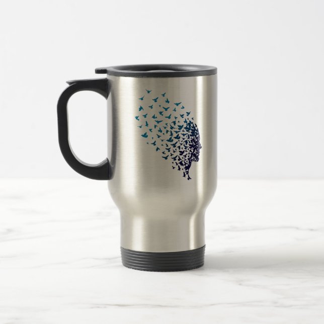 Mug De Voyage La Liberté N'Est Pas Un T-shirt Libre (Gauche)