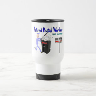 Mug De Voyage La livraison retirée de bout de travailleur posta