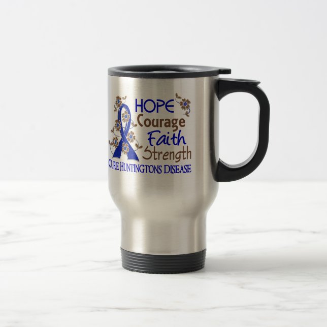 Mug De Voyage La maladie de Huntington de la force 3 de foi de (Droit)
