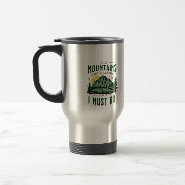 Mug De Voyage La Montagne Appelle (Gauche)