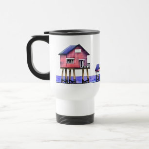 Mug De Voyage La plage est mon endroit heureux