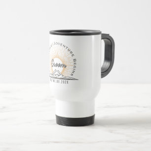 Mug De Voyage La plus grande aventure commence Mariage rétro à l