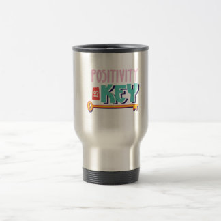 Mug De Voyage la positivité est la conception clé