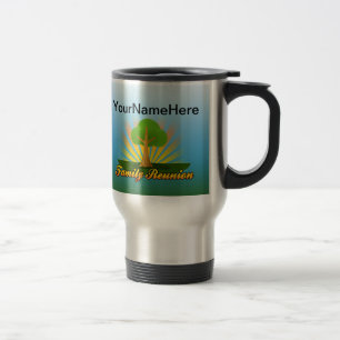 Mug De Voyage La Réunion de famille faite sur commande, arbre