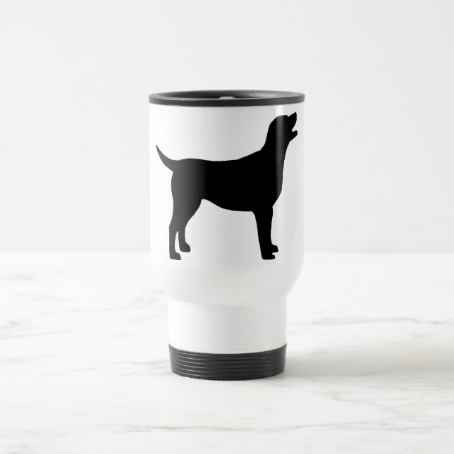 Mug De Voyage Labrador retriever (dans le noir) (Centre)