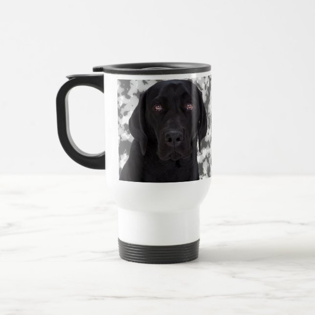 Mug De Voyage Labrador retriever noir (Gauche)