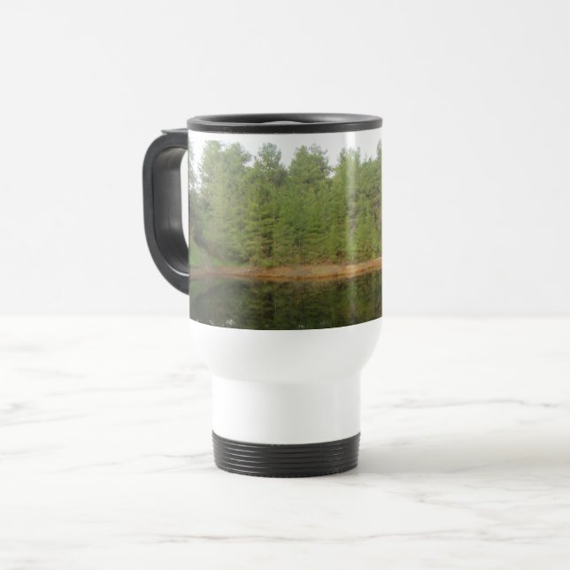 Mug De Voyage Lac de réflexion des pins (Devant gauche)